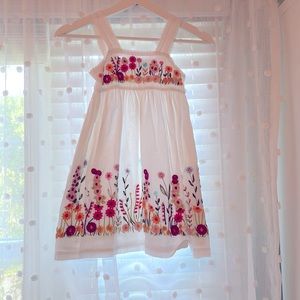 Mimi & Maggie Girls Dress, Size 5, White
